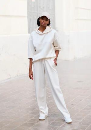 COPENHAGEN STUDIOS Kapuzenpullover Damen wollweiß Gr.36/38