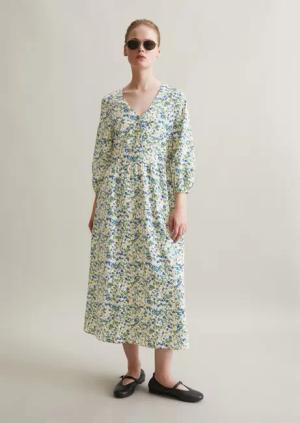 Crinkle-Printkleid relaxed