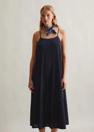 Spaghettiträger-Kleid flared