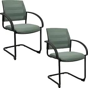 2 Topstar Besucherstühle AIRWORK MEETING 20.1 BB400BMT5CX5 mint Stoff