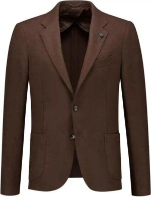 Lardini - Man Jacket Special Line Drop Reg - Größe 48 - braun