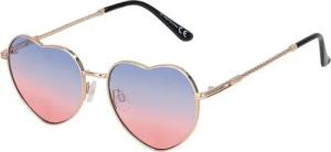 BEZLIT Eyewear Sonnenbrille Herz Form Designer Damen Sonnenbrille (1-St) mit lila-braun, blau-rot, grün-rosa, braun-blau und blau-rosa Linsen