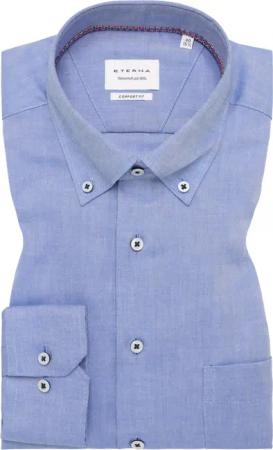 COMFORT FIT Hemd in royal blau unifarben