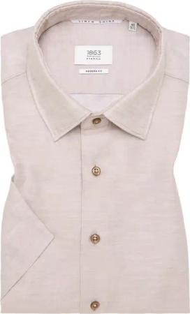 MODERN FIT Linen Shirt in nude unifarben