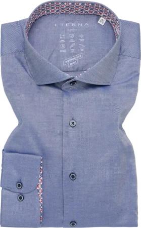 SLIM FIT Performance Shirt in denim strukturiert