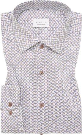 MODERN FIT Hemd in beige bedruckt