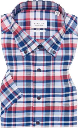 MODERN FIT Hemd in rot kariert