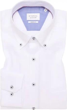 MODERN FIT Hemd in weiß unifarben