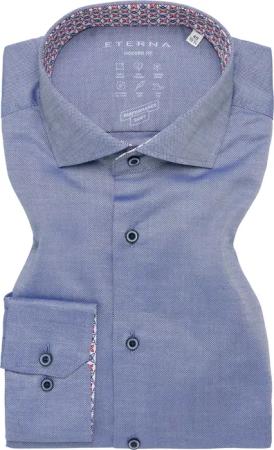 MODERN FIT Performance Shirt in denim strukturiert