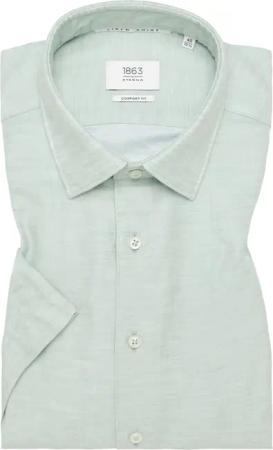 COMFORT FIT Linen Shirt in lime unifarben