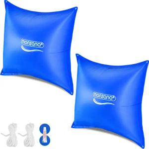 Poolkissen 2er-Set Blau 120x120cm -20°C