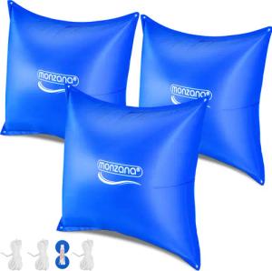Poolkissen 3er-Set Blau 120x120cm -20°C