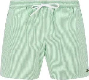 LACOSTE Herren Badeshorts grün Mikrofaser unifarben