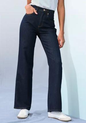 LASCANA Weite Jeans Damen darkblue denim Gr.46