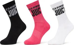 Juicy Couture 3er-Set hohe Damensocken Choose JCAXS125717 Bunt