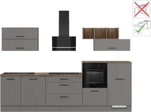 IMPULS KÜCHEN Küchenzeile ""New York", Schubkästen mit Soft-Close,", wählbare Ausrichtung, Soft-Close-Schubkästen, Breite 320 cm