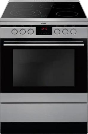 Amica Elektro-Standherd "SHC 11675/1 E", mit 2-fach-Teleskopauszug, Simple Steam Reinigungsfunktion, Ofen mit 11 Programmen und zweistufig ausziehbaren Backblechschienen.