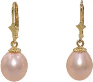Firetti Paar Ohrhänger Schmuck Geschenk Ohrschmuck Patentbrisur Perlen, Made in Germany - mit Naturperle
