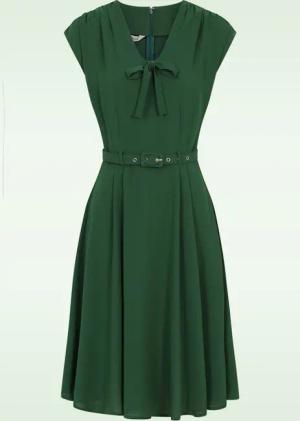 Holly Swing Kleid in Grün.