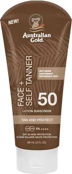 Australian Gold Sonnenschutz & Sonnenpflege Selbstbräuner Fürs Gesicht, Lsf 50, Sonnenschutz,