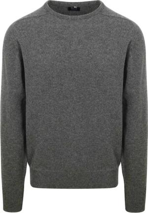 William Lockie O-Auschnitt Pullover Lammwolle Gliff Grau - Größe XL