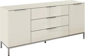 rauch Kombikommode "Kommode Türkommode Sideboard Kombikommode FLIPP mit Glasfront", (Breite 160 cm mit 2 Einlegeböden), 2-türig, 3 Schubladen, Soft-Close-Funktion, Oberboden und Front Glas
