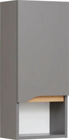 Saphir Hängeschrank "Quickset Wand-Badschrank 30 cm breit mit 1 Tür, 1 offenes Fach", Badezimmer-Hängeschrank inkl. Türdämpfer, grifflos