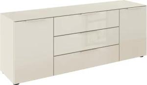 rauch Kombikommode "Kommode Türkommode Sideboard Kombikommode FLIPP mit Glasfront", (Breite 160 cm mit 2 Einlegeböden), 2-türig, 3 Schubladen, Soft-Close-Funktion, Oberboden und Front Glas