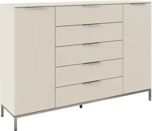 rauch Kombikommode "Kommode Türkommode Sideboard Kombikommode FLIPP", (Breite 160/180 cm mit 4 Einlegeböden), 2-türig mit 5 Schubladen und Soft-Close-Funktion in zwei Breiten