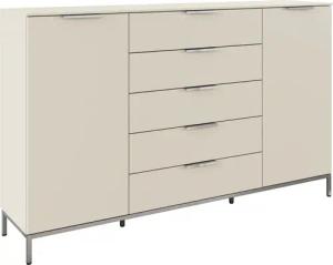 rauch Kombikommode "Kommode Türkommode Sideboard Kombikommode FLIPP", (Breite 160/180 cm mit 4 Einlegeböden), 2-türig mit 5 Schubladen und Soft-Close-Funktion in zwei Breiten