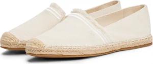 Tommy Hilfiger Espadrille "FRINGE CANVAS CLOSED ESPADRILLE", Halbschuh, Schlupfschuh, Sommerschuh mit ausgefransten Rand