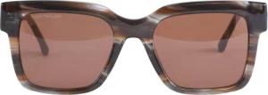 TOM TAILOR Damen Wayfarer-Sonnenbrille, braun, Gestreift, Gr. ONESIZE