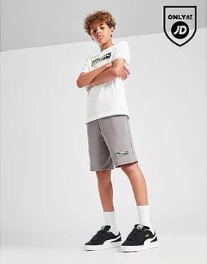 PUMA Camo Logo Shorts Junior, Grey