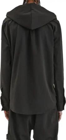 Flâneur - Atelier Hooded Shirt  Black - Größe XL - schwarz