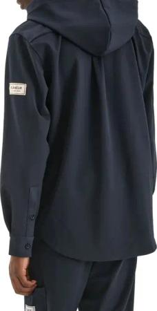 Flâneur - Atelier Hooded Shirt Navy - Größe S - blue