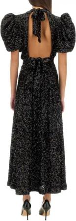 Rotate - Fitted Midi Dress With Sequins - Größe 38 - schwarz
