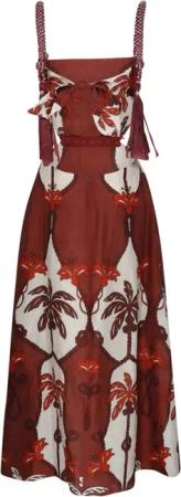 JOHANNA ORTIZ - Sailors Prayer Ankle Dress - Größe 4 - rot