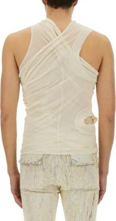 Rick Owens - "Hollywood Banana" Top - Größe L - beige