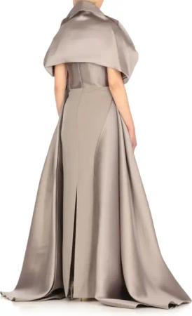 Solace London - Silver Vera Maxi Dress - Größe 8 - silberfarben