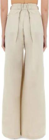 Maison Margiela - High-Waisted Wide-Fit Pants With Pleated Detailing - Größe 42 - beige