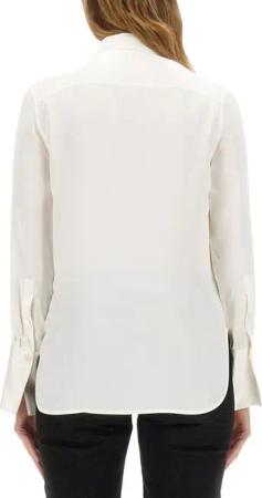 Paul Smith - Long-Sleeved Viscose Shirt - Größe 42 - weiß