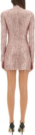 Rotate - Fitted Mini Dress With High Neckline - Größe 34 - pink