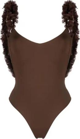 La Reveche - Amira" One-Piece Swimsuit - Größe M - brown