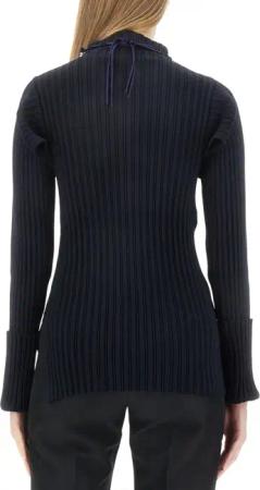 Philosophy Di Lorenzo Serafini - Ribbed Stretch Knit Top - Größe 40 - blau