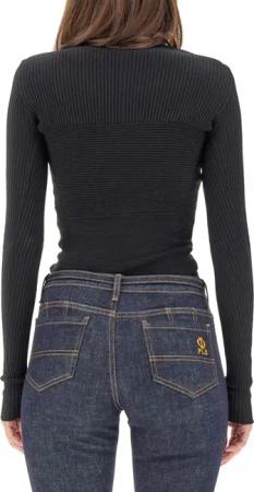Philosophy Di Lorenzo Serafini - Cut-Out Front Mesh Top - Größe 42 - schwarz