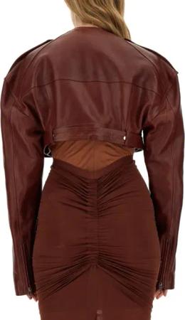 Rick Owens - Leather Jacket - Größe 40 - rot
