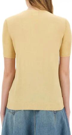 Paul Smith - Short Sleeve Slim Fit Knitted Top - Größe M - gelb