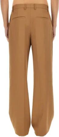 Lardini - High-Waisted Brown Virgin Wool Pants - Größe 48 - braun