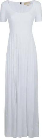 Michael Kors - Empire Scoop Long Dress White - Größe S - weiß