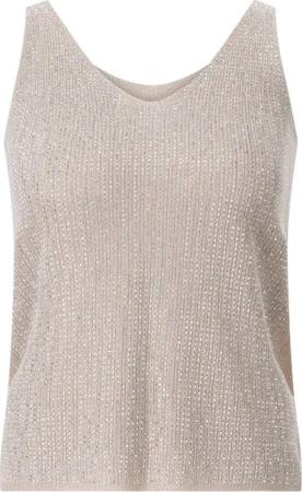 Joseph Ribkoff - Top mit Strass - Größe XL - goldfarben